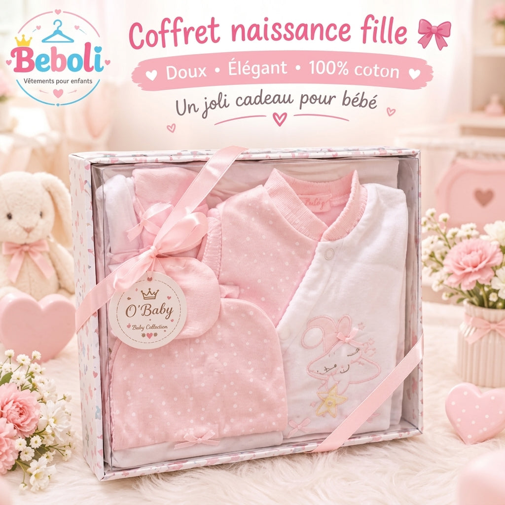 Coffret de naissance - Ensemble bébé (3 pièces)